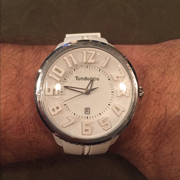 Men’s white Tendence Gulliver watch - Picture 1 of 4
